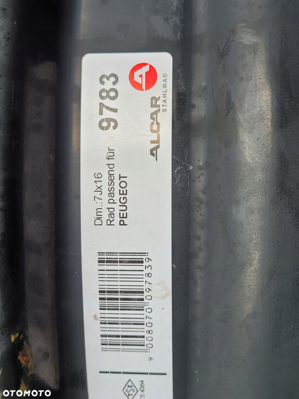 FELGA 16 CITROEN DS4 C4 PEUGEOT 308 3008 5008 ET32 - 8