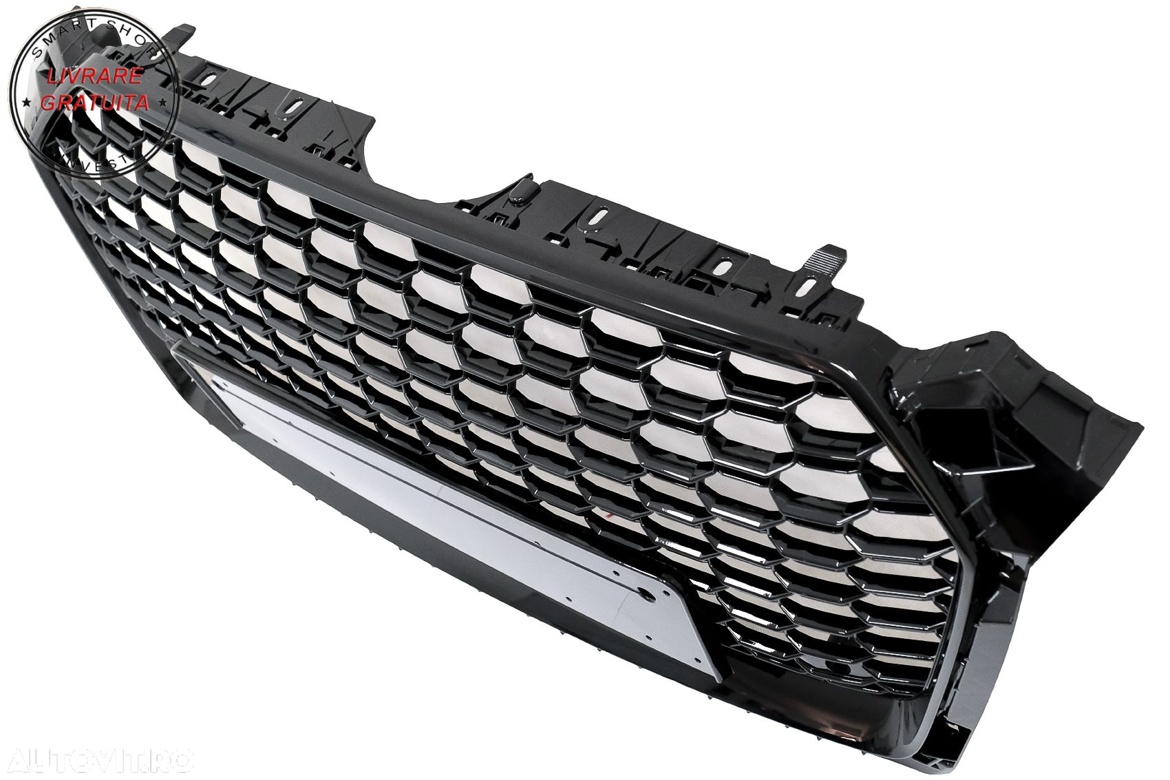 Grila Centrala Audi A5 F5 (2017-2019) RS Design Negru Lucios- livrare gratuita - 3