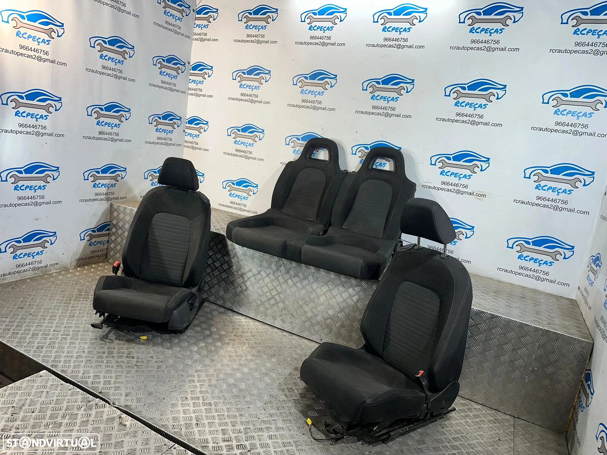 .Conjunto Bancos Tecido VW Volkswagen Scirocco III 3 Elétricos - 4