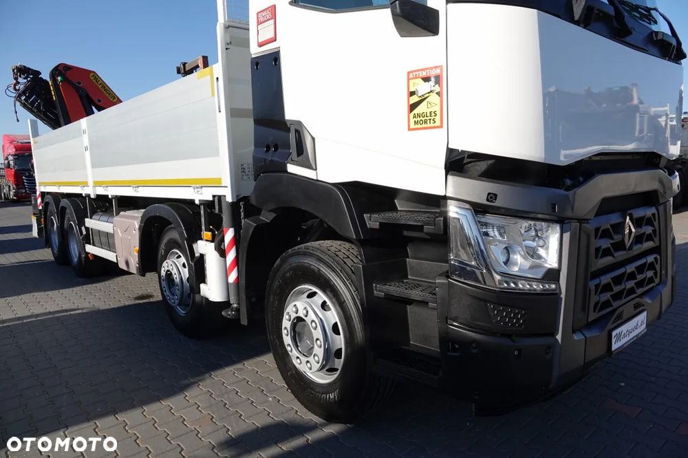 Renault C 430 / 8x4 / SKRZYNIOWY 7 M + HDS PALFINGER 33002 -wysów: 14,5 M / UDŹWIG 9800 KG / STEROWANIE RADIOWE / ROTATOR / EURO 6 - 11