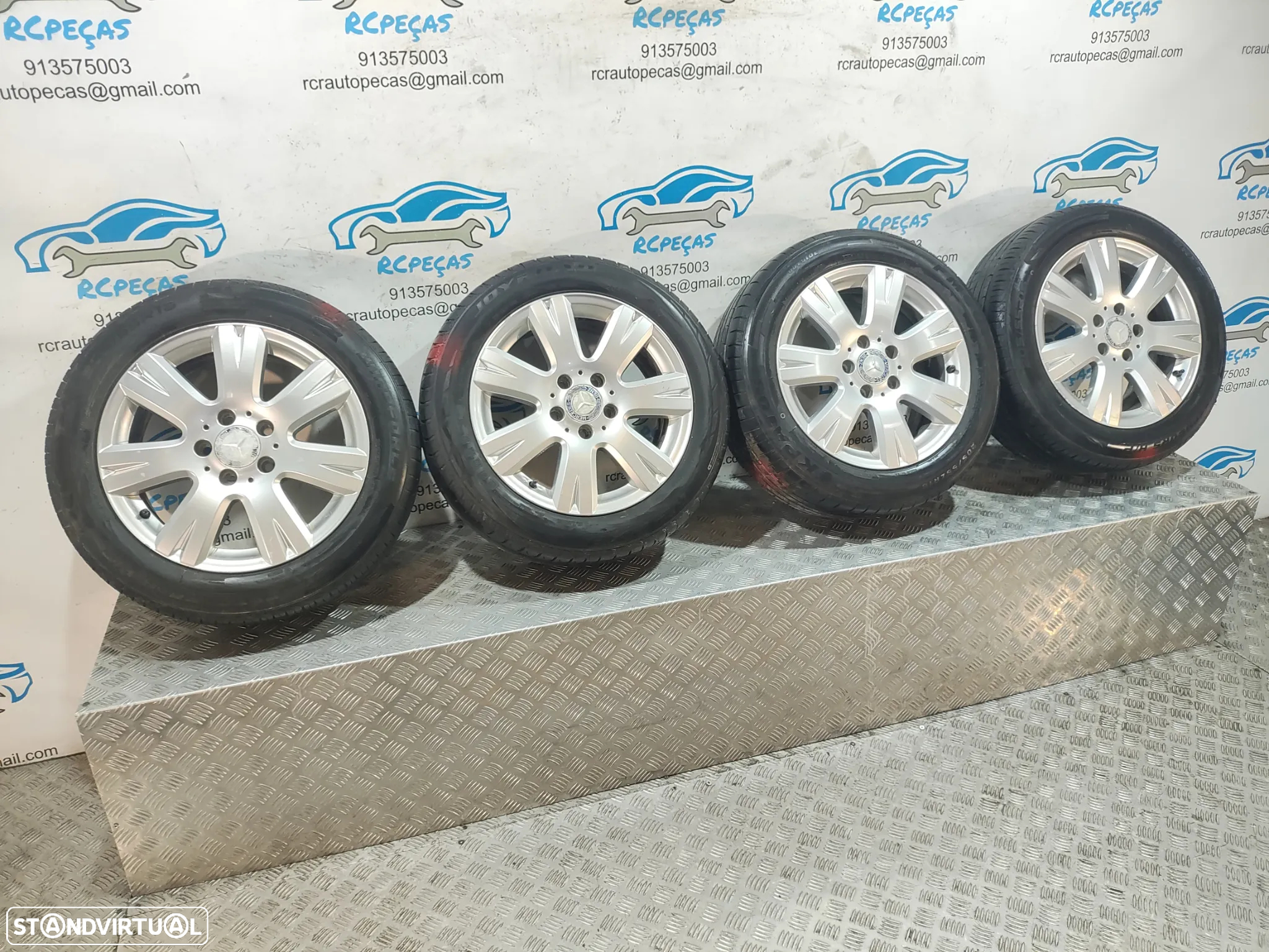 Conjunto Jantes 16 Originais Mercedes Benz Class C W204 7J ET43 5x112 - 3