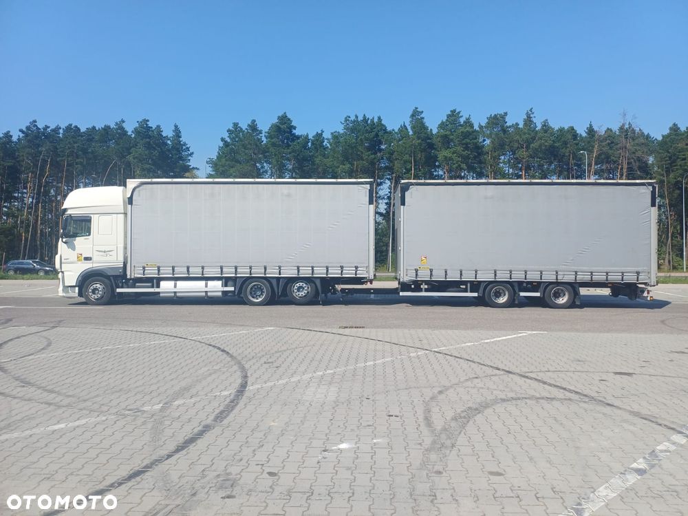 DAF XF 480 SUPER SPACE CAB / 2019r. ZESTAW TANDEM PRZEJAZDOWY 120m3 - 14
