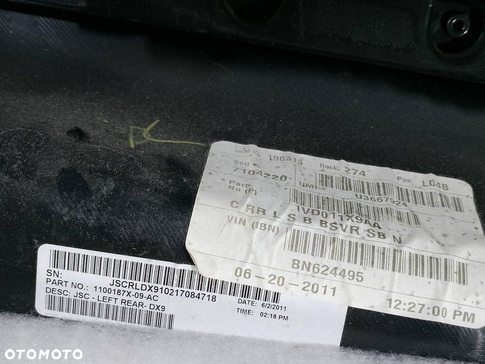 BOCZEK, TAPICERKA DRZWI LEWY TYŁ CHRYSLER 200 (JS) 1VD011X9AA - 4