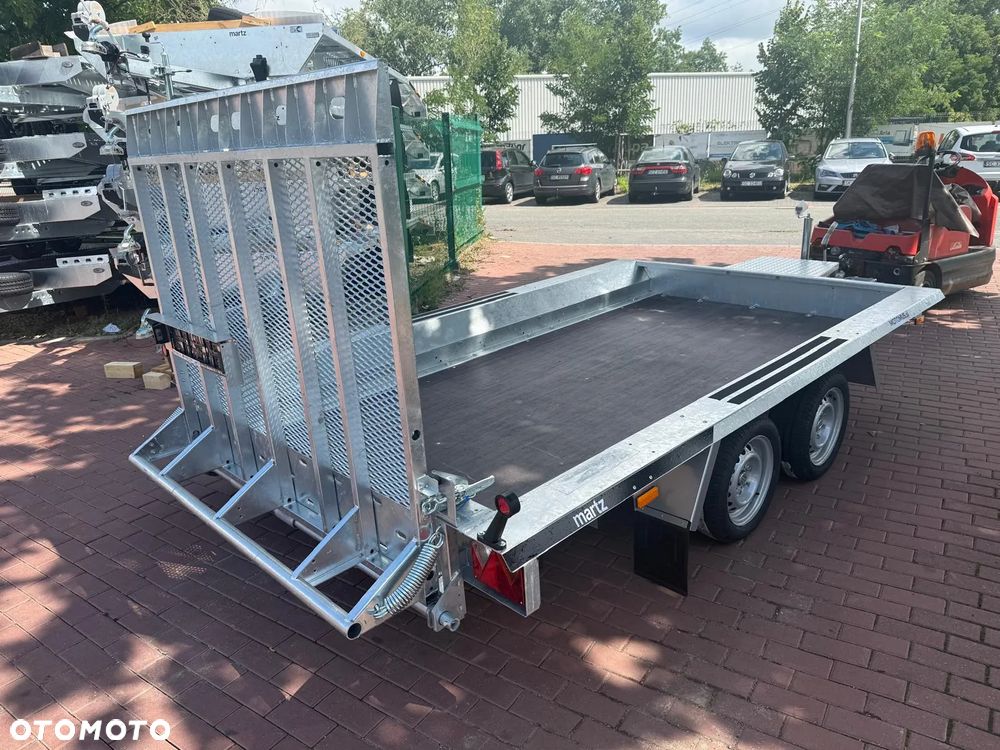 Martz Przyczepa do przewozu sprzętu budowlanego Martz Bau 3 350/2 350x160 3500kg 2 osie pod koparke koparka walec MOTOMUS od ręki - 5