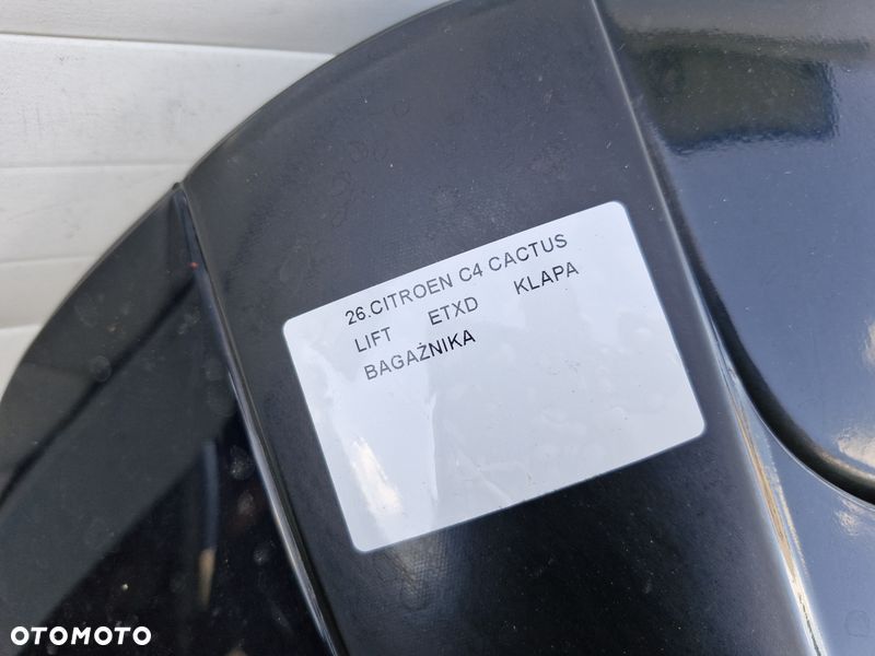 citroen c4 cactus lift klapa bagażnika tył tylna etxd - 2