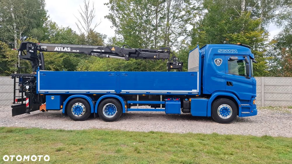 Scania ''S''  G 450* 6x2*+DŻWIG KRAN HDS ATLAS 206.3VE  WYSÓW 11,2m * Sterowanie Radiowe* ROTATOR* CHWYTAK do PALET* Skrzynia 6.8m* 298000km - JAK NOWA* z NIEMIEC - 29