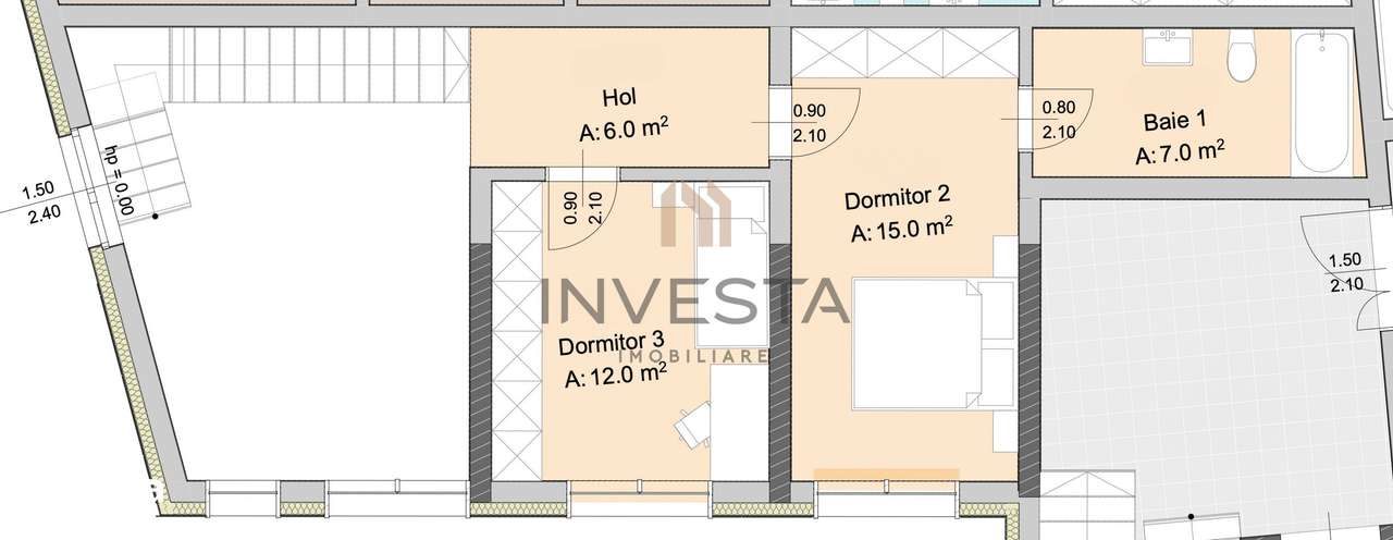 Apartament 4 camere, Marasti – zona The Office, proiect premium — fotografia 3