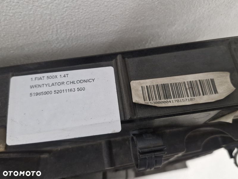 FIAT 500X 1.4T WENTYLATOR CHŁODNICY 51965900 52011163 - 10