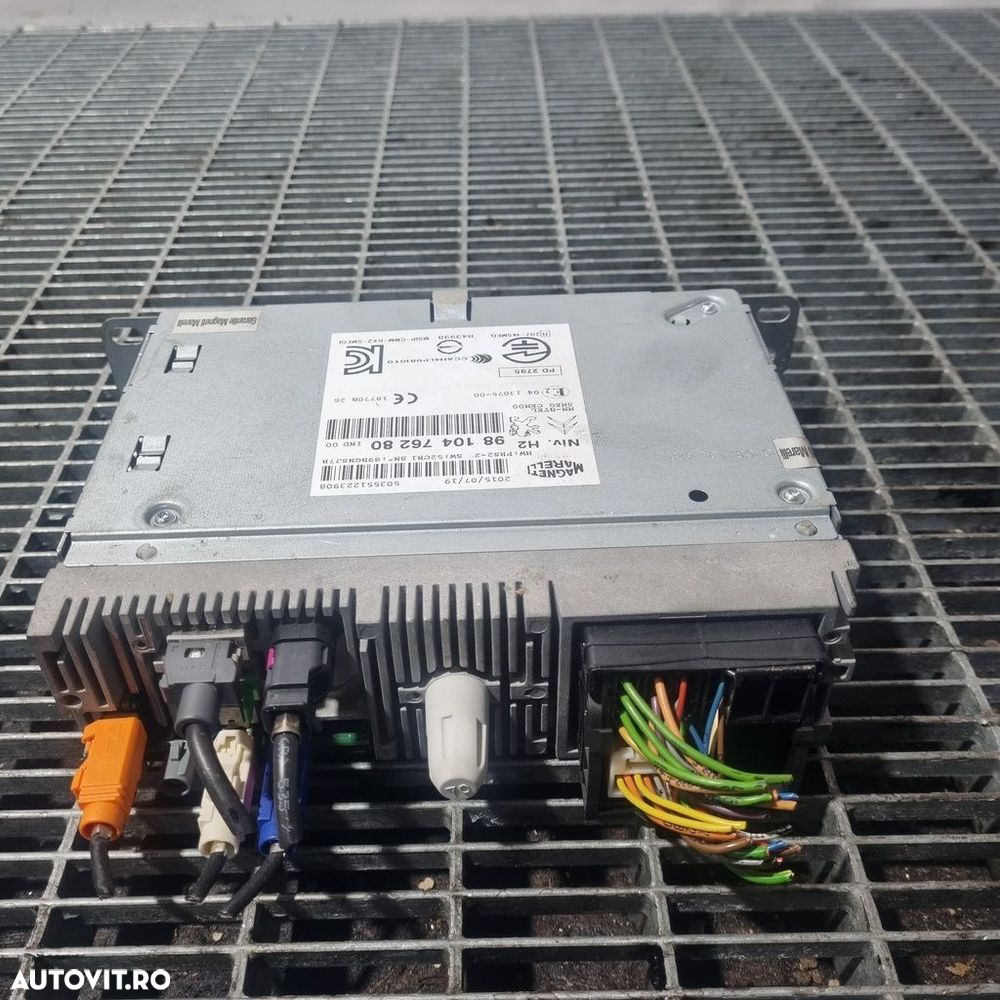 Cd player Citroen C4 Cactus 2014 - 2017 (1386) 9810476280 - 1