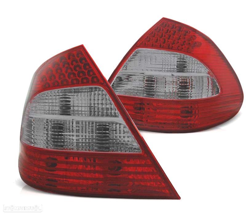 FAROLINS LED MERCEDES CLASSE E W211 02-06 VERMELHO CINZENTO - 2