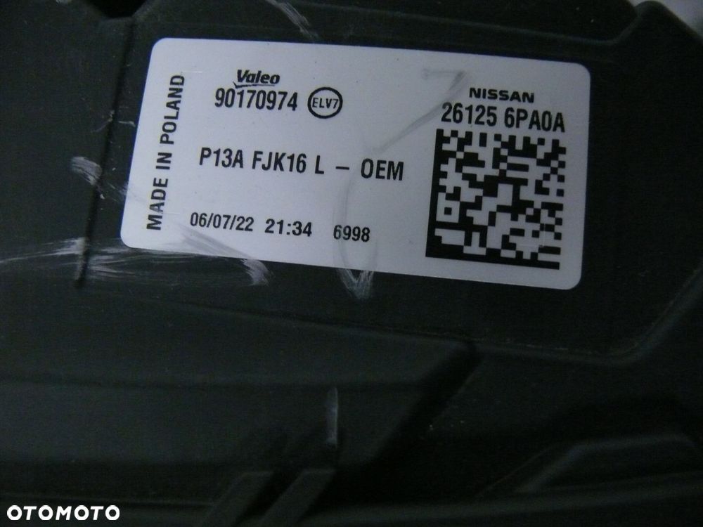 LAMPA JAZDY DZIENNEJ DRL LEWY NISSAN JUKE II F16 2019 - 2