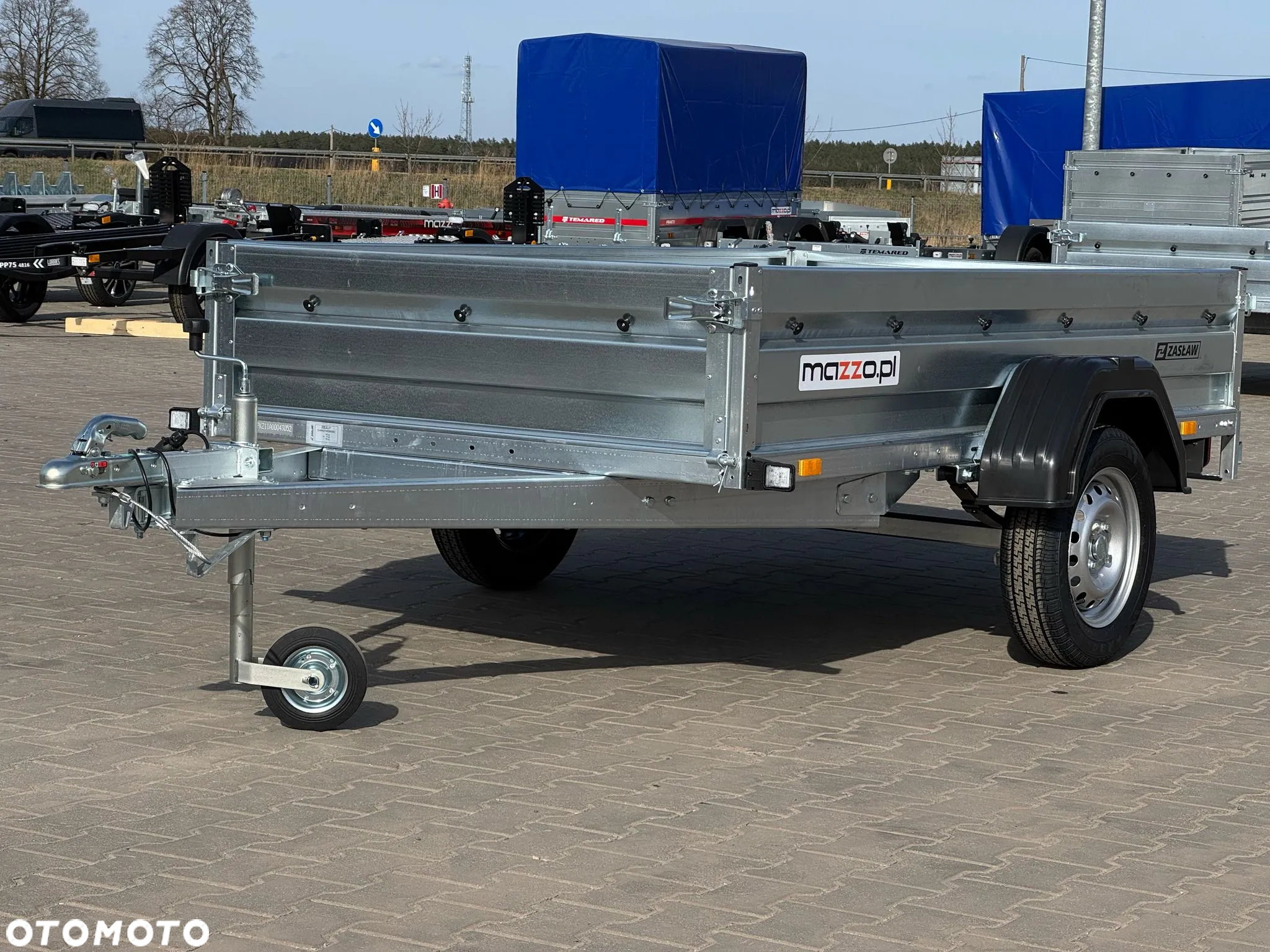 Zaslaw Dostawa Przyczepka na resorze DMC750kg 230x132x35cm SOLIDNA I MOCNA! resorówka - 8