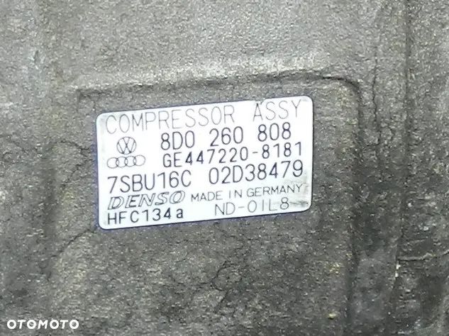 Audi A4 B5 A6 C5 Skoda Superb I VW Passat B5 sprężarka klimatyzacji 1.6 1.8T 2.0 2.4 2.8 / 1.9 2.0 TDI - 7