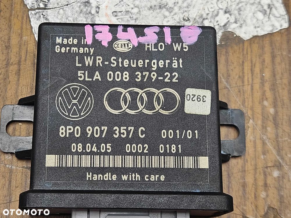 Moduł 8P0907357 C Sterownik Komputer Świateł Xenon Audi A6 C6 A4 B7 A3 8P - 2