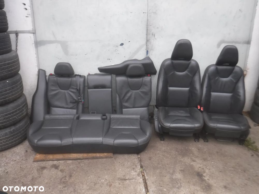 Volvo XC60 I skory skorzane fotele siedzenia kanapa grzane - 1