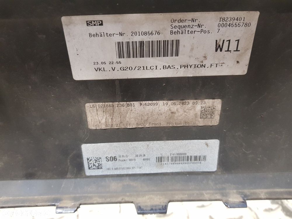 ZDERZAK KRATKI PRZEDNI BMW 3 LCI LIFT  G21 G20 23-25  PRZÓD 51115A1BF40 5A1BF40 - 10