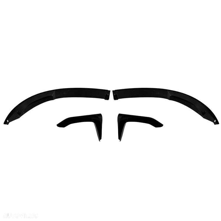 Prelungire Lip Bara Fata cu Splitere M3 M4 BMW F80 F82 F83, Negru Luci - 6