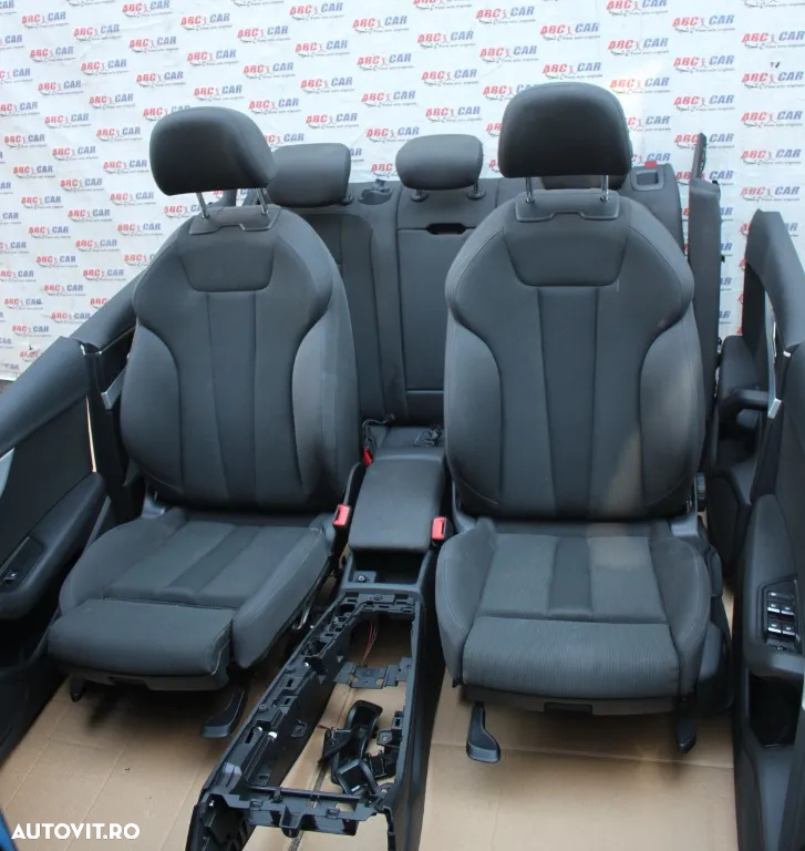Interior complet Audi A4 B9 8W avant 3.0 TDI 2015-2018 (scaune, fete usi, bancheta, cotiera) - 2