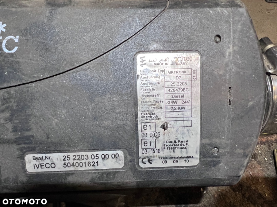 Webasto kocioł airtronic d2 24v z pompką paliwa - 2