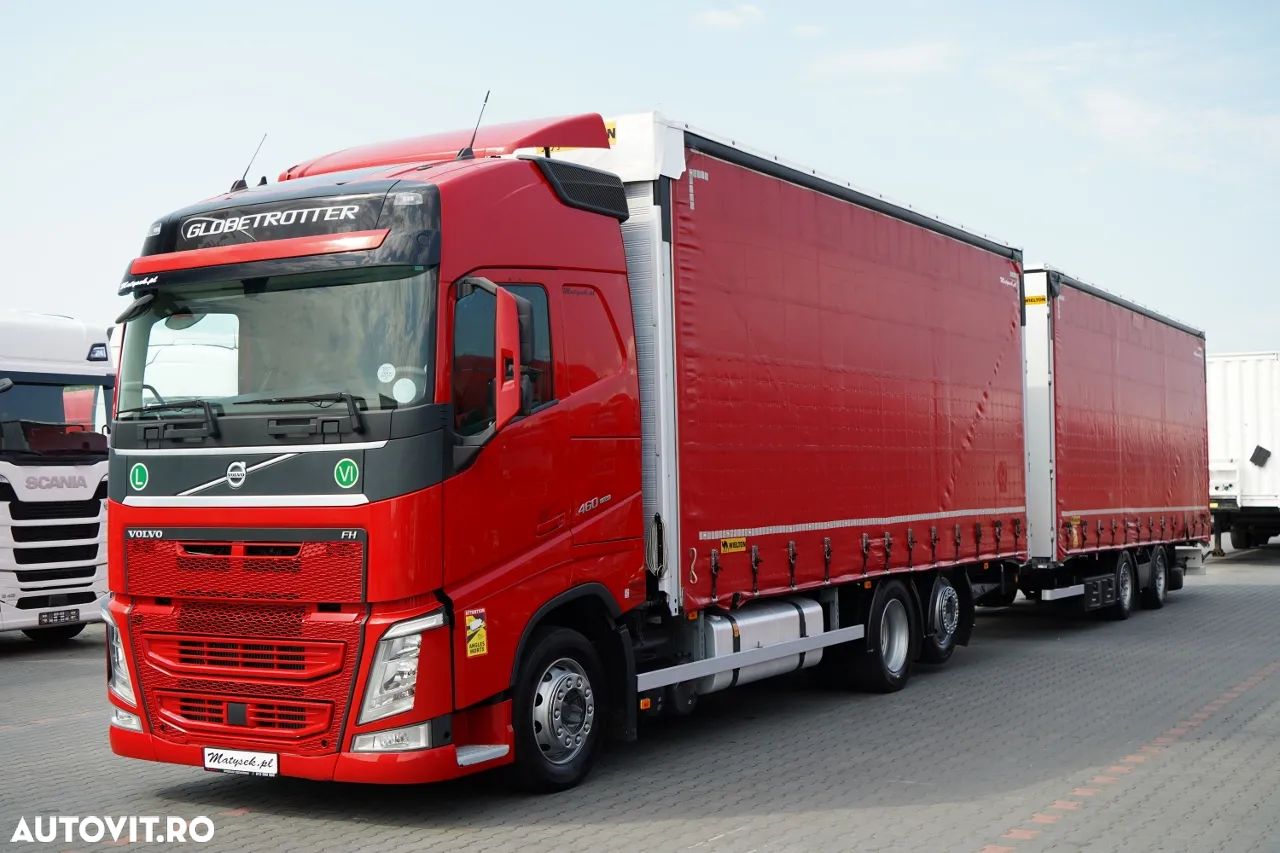 Volvo FH 460 / COMBINAȚIE TANDEM / TRAVERSE / MEGA / I-PARK COOL / DIRECȚIE AXĂ RAPIDĂ / CORTINĂ RANFORSATĂ / CONTRACT POST-SERVICE - 1