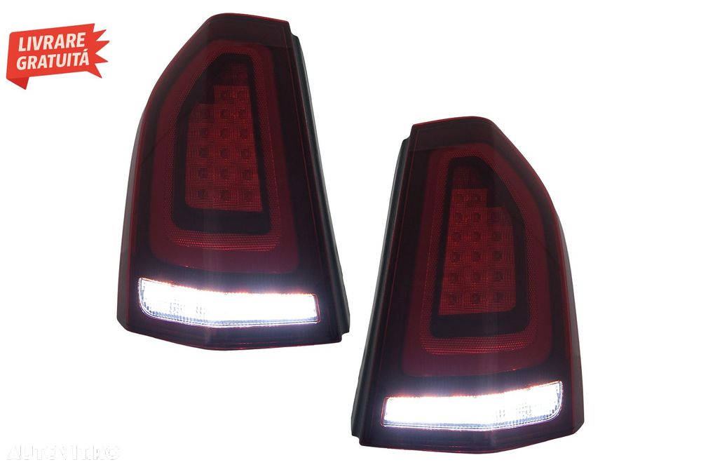 Stopuri LED Chrysler 300 LD Lancia Thema (2011-2014) Rosu cu Pornire Dinamica- livrare gratuita - 10