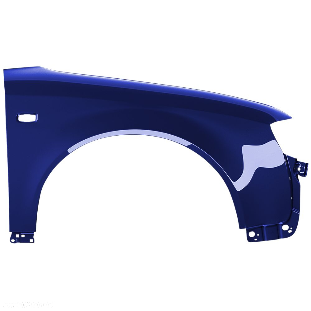 BLU Błotnik AUDI A4 B6 LZ5K prawy niebieski 00-04 przód ocynkSantorinBlau - 2