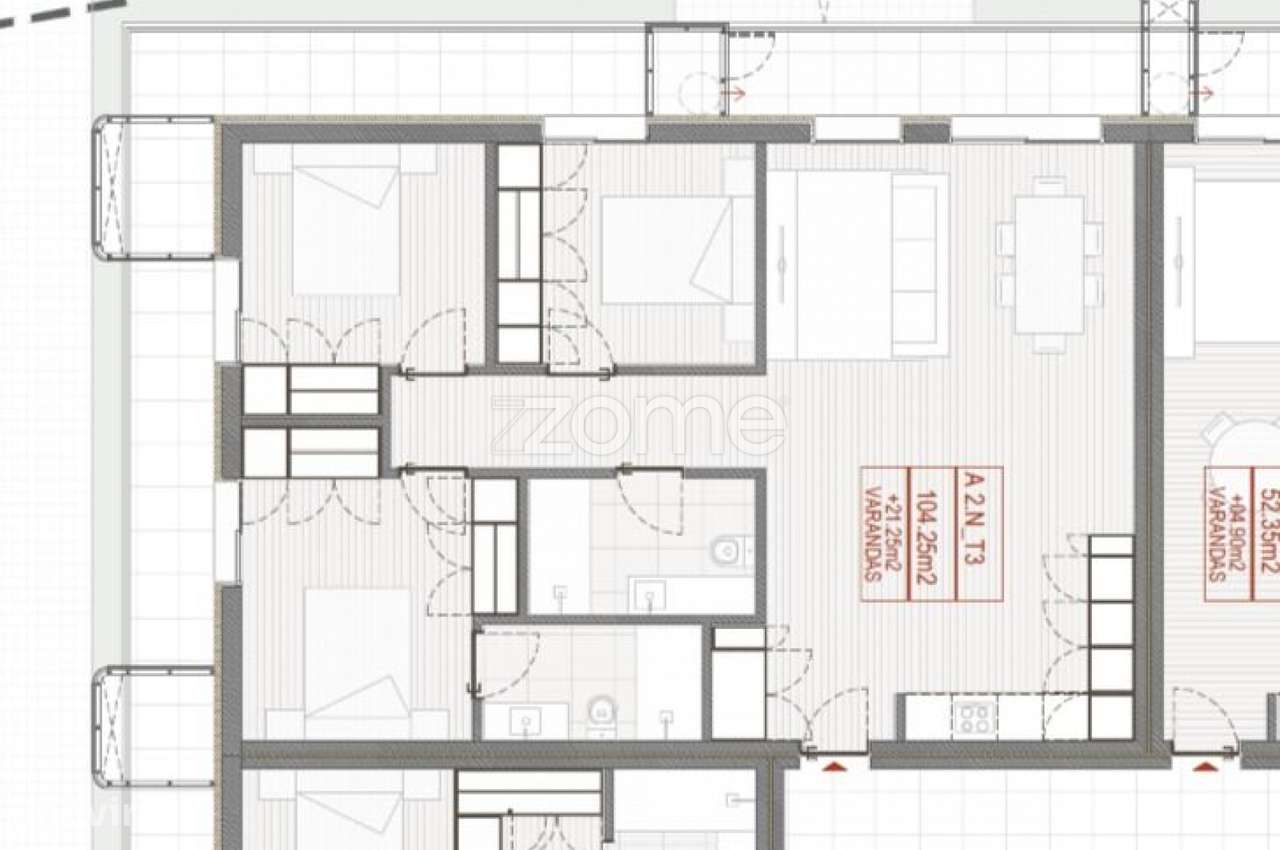 T3 Novo com Suite, Garagem, Varanda e Jardim | Vizela - Grande imagem: 5/21