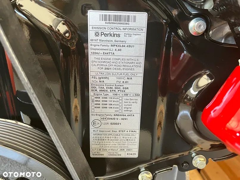 SILNIK Perkins MPKXL04.4SU1 1204J-E44TTA 117 kW cat C4.4 E44TTA - 7