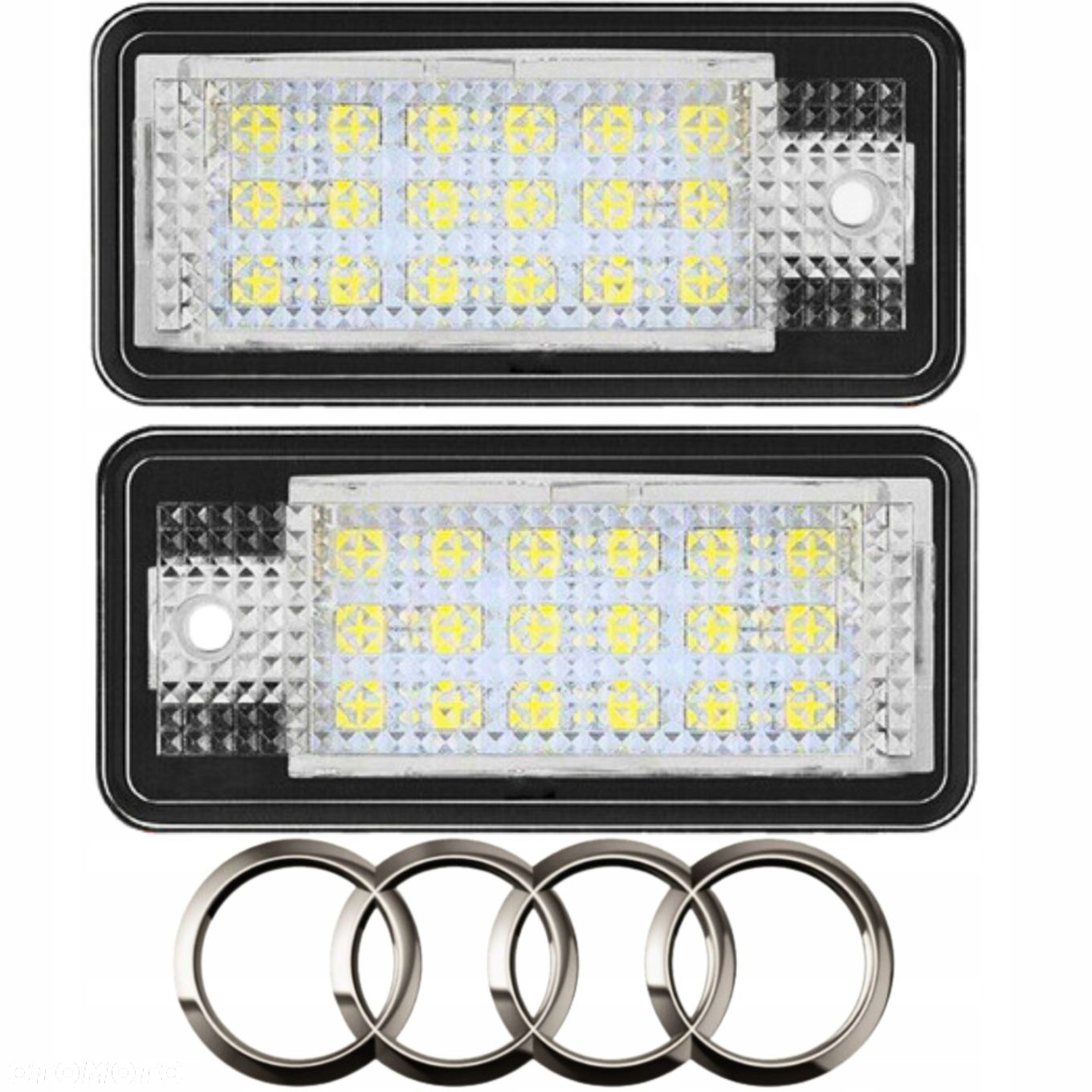 PODŚWIETLENIE TABLICY REJESTRACYJNEJ LAMPKI LED AUDI A3 A4 B6 B7 A5 A6 C6 - 4
