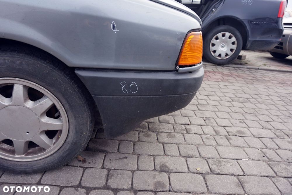 MASKA ZDERZAK BŁOTNIKI LAMPY 80 B3 LY7P  AUDI 1986-1991 SZARY PRZÓD KOMPLETNY - 23