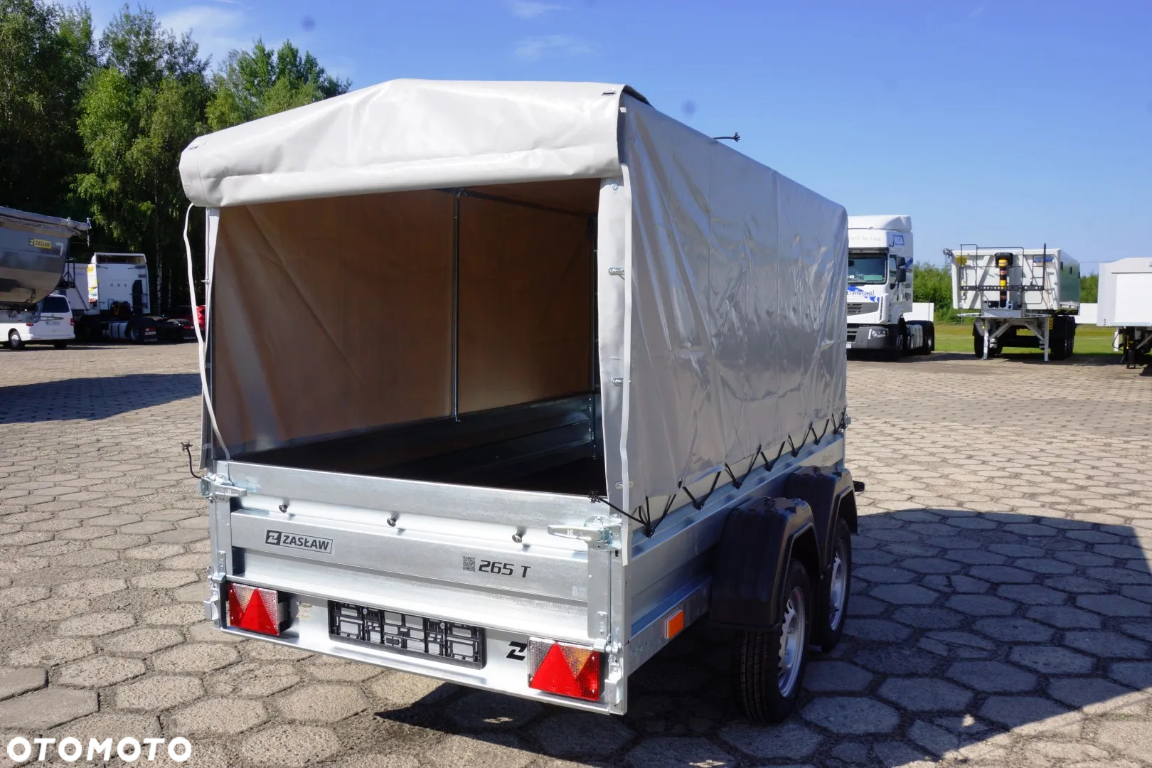 Zaslaw H=1,0 m, przyczepa towarowa z plandeką MOCNA I SOLDNA ! - 15