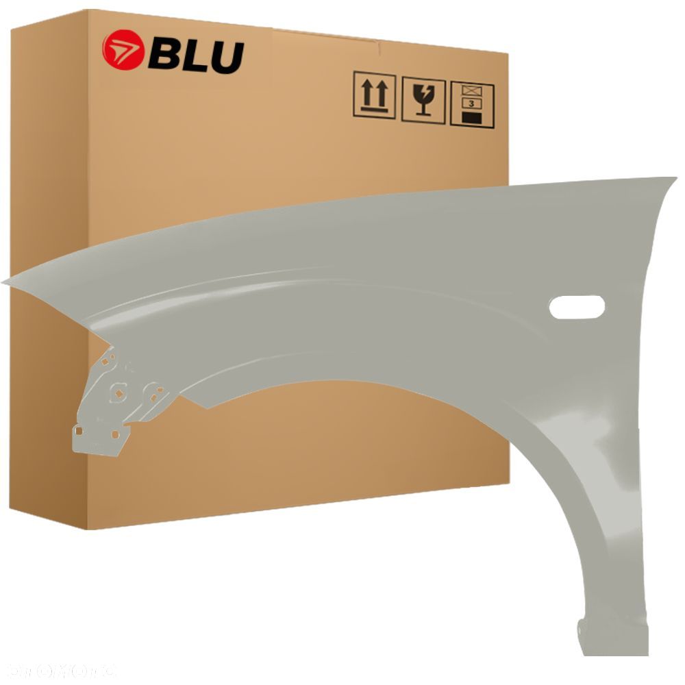 BLU Błotnik SEAT TOLEDO III 3 LS7N Lewy Srebrny 2004-2009 przód ocynk GrauArtico - 1
