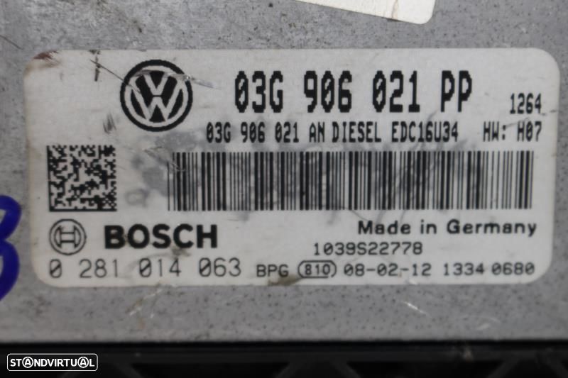 Centralina De Motor Volkswagen Golf V (1K1)  03G906021pp / 0281014063 - 2