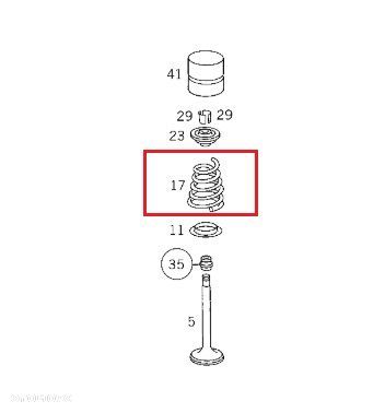 MERCEDES DIESEL Sprezyna zaworu OE - 2