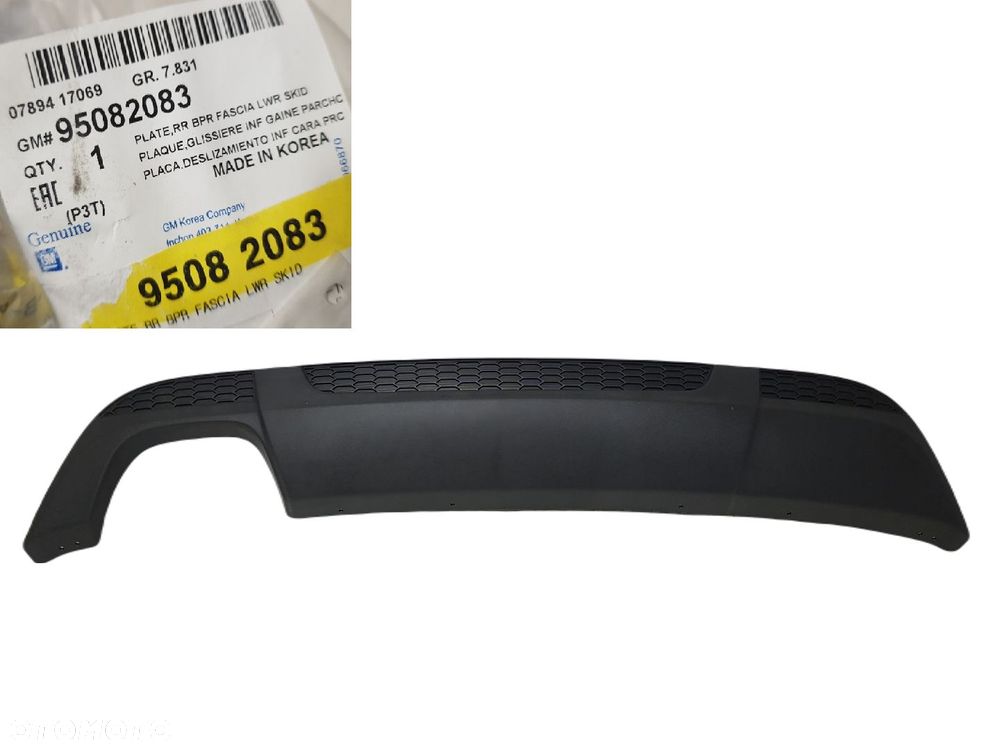 FABRYCZNIE NOWY ORYGINALNY SPOILER DOKŁADKA ZDERZAKA TYLNEGO TYŁ CHEVROLET AVEO  RS T300 95082083 - 1