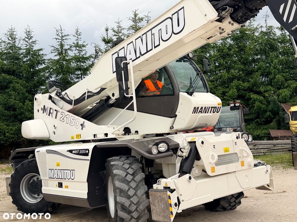 Manitou Ładowarka teleskopowa Manitou Mrt 2150 + Privilage Roto obrotowa 360 Pilot sterowanie radiowe Kosz Widły 2016/17 1840 2550 2540 silnik Mercedes 2150+ Merlo - 23