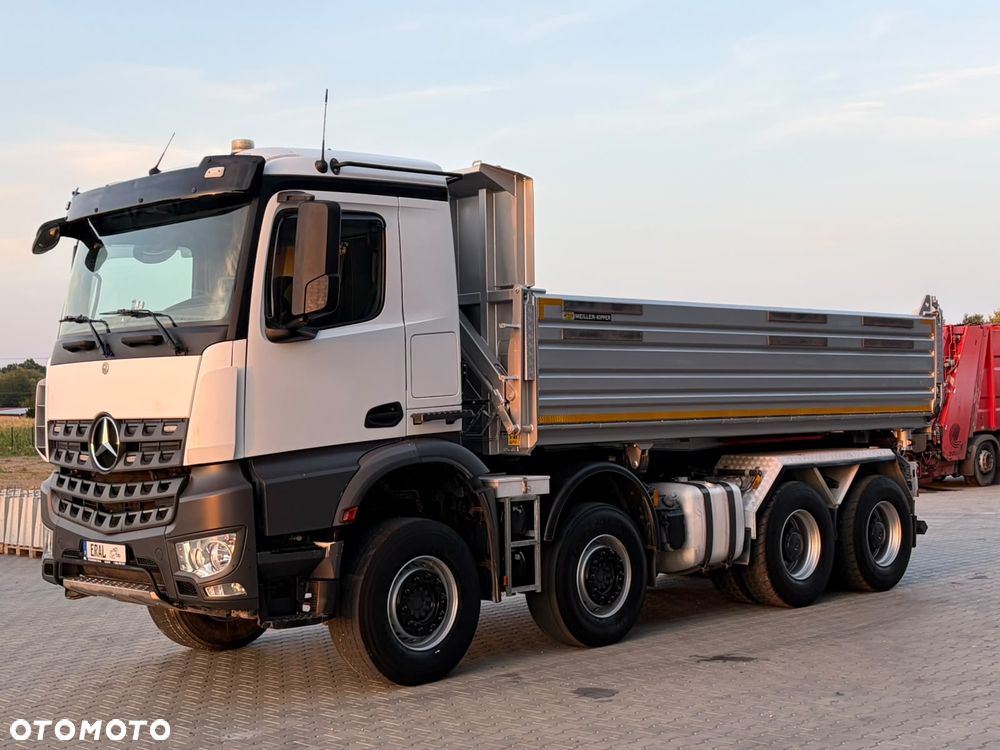 Mercedes-Benz Arocs 4145 Kipper Meiller Hydroburta 8x4 stan idealny - 3