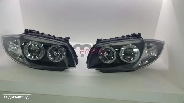 Faróis Bmw Série 1 E81 E87 E82 E88 (2004 a 2013) Look Xenon - 4