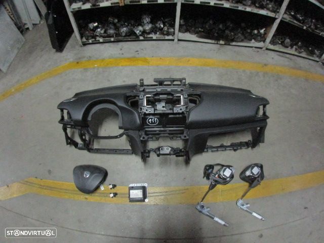 Kit Airbags 34114017C 07355292110 0285011805 51939105 617361600 7354796900 617361500 7354796910 LANCIA YPSILON 2014 1.2 69CV 5P BRANCO PRETO - 1