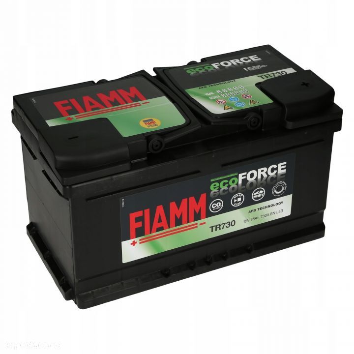Akumulator Fiamm EcoForce AFB TR730 12V 75Ah 730A - 1