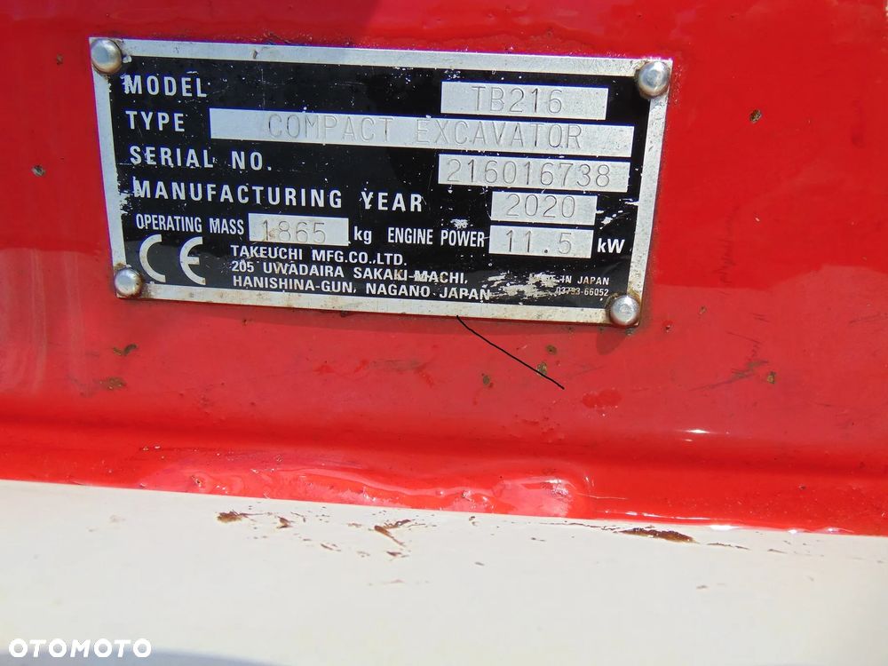 Takeuchi TB216 - 7