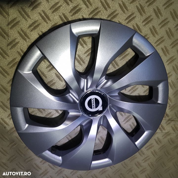 Capace roti VOLVO r16  la set de 4 buc,Capace janata aliaj,Embleme - 1