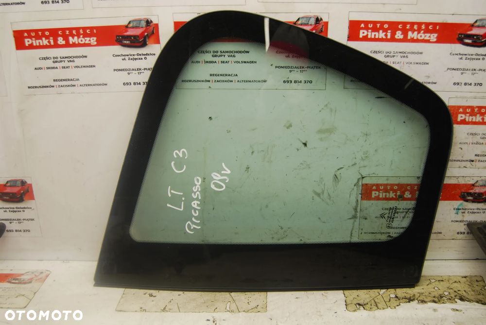 SZYBA KAROSERYJNA LEWY PRAWY TYŁ TYLNA CITROEN C3 PICASSO 08-17R.