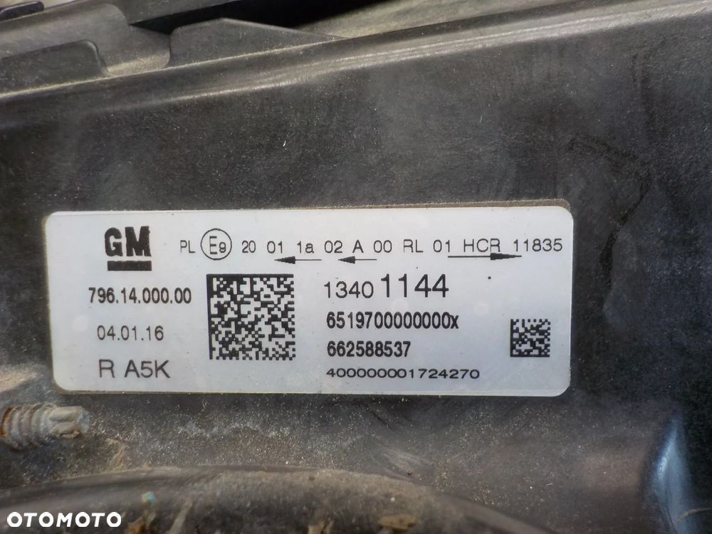 OPEL ASTRA V K REFLEKTOR LAMPA PRAWY PRZÓD 13401144 ANGLIK - 4