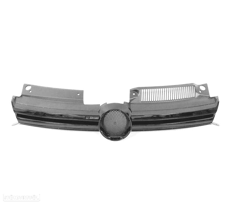 GRELHA FRONTAL VOLKSWAGEN VW GOLF VI 08-12 PRETO BRILHO - 3