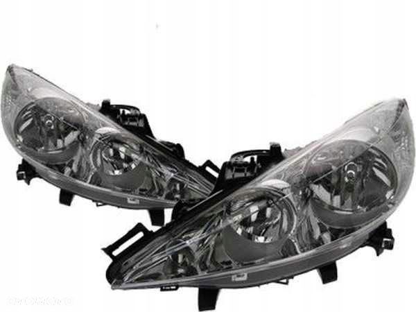 Reflektor Peugeot 207 2006-13 H7+H1 Lewy/Prawy - 1