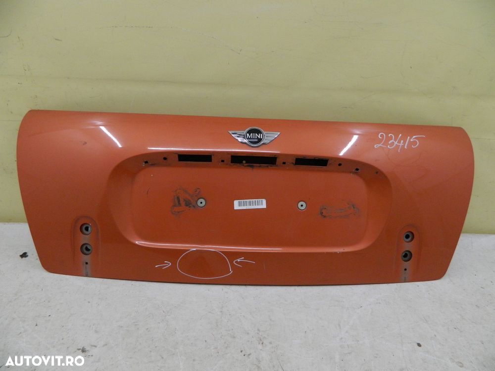 Hayon Mini Cooper R52 Cabrio, 2004, 2005, 2006, 2007, 2008. - 1