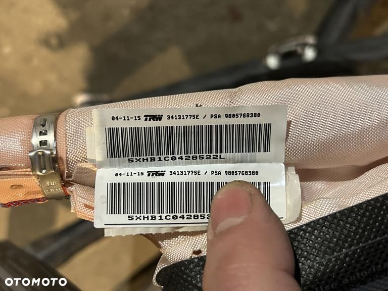 Kurtyna airbag lewa prawa PEUGEOT 308 II T9 13r- HB Kombi 9805768480 - 6