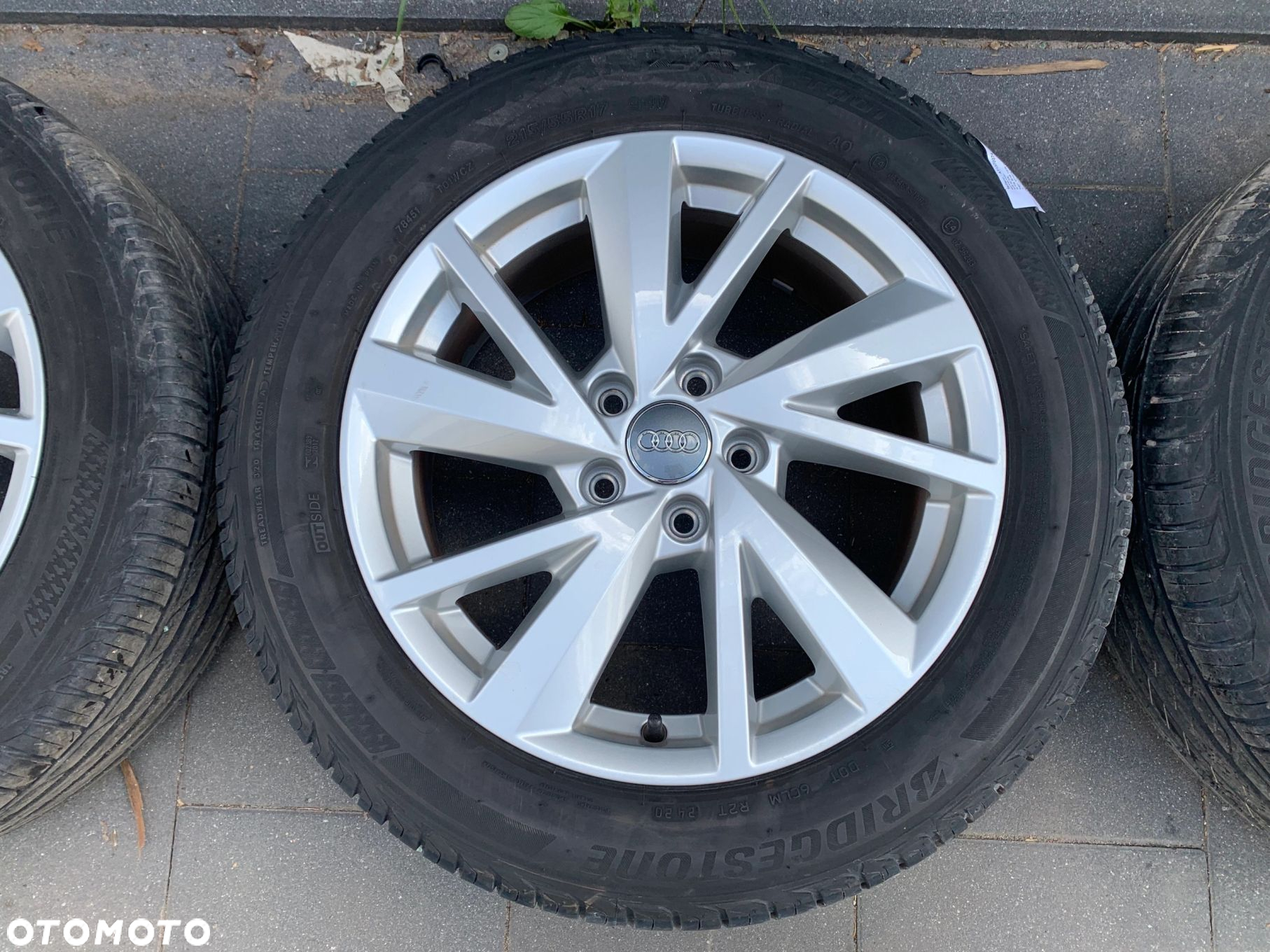 KOŁA FELGI OPONY 17 LATO BRIDGESTONE TURANZA AUDI Q2 81A 215/55/17 JAK NOWE 81A601025C - 6