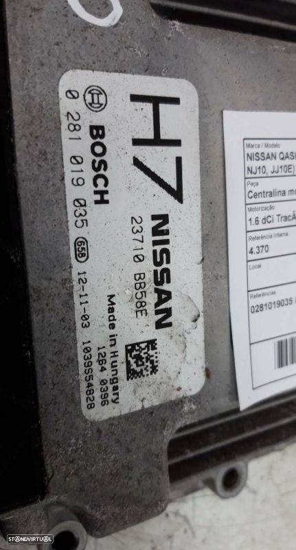 Centralina Motor Nissan Qashqai / Qashqai +2 I (J10, Nj10, Jj10e) - 2